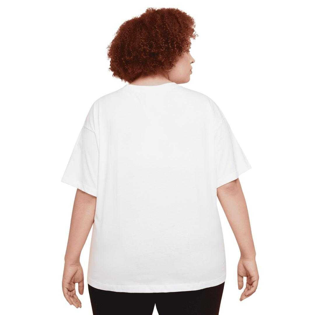 Tshirt Motif/style Petit Logo Femme (Blanc) 2/3