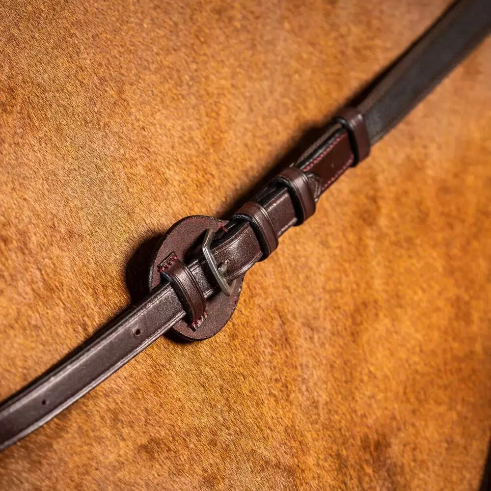 Rênes pour cheval réglables en cuir Dy'on New English Collection 5/8" 3/3
