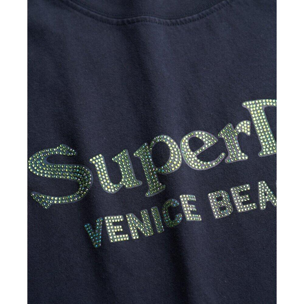 T-shirt décontracté métallisé femme Superdry Venue 5/5