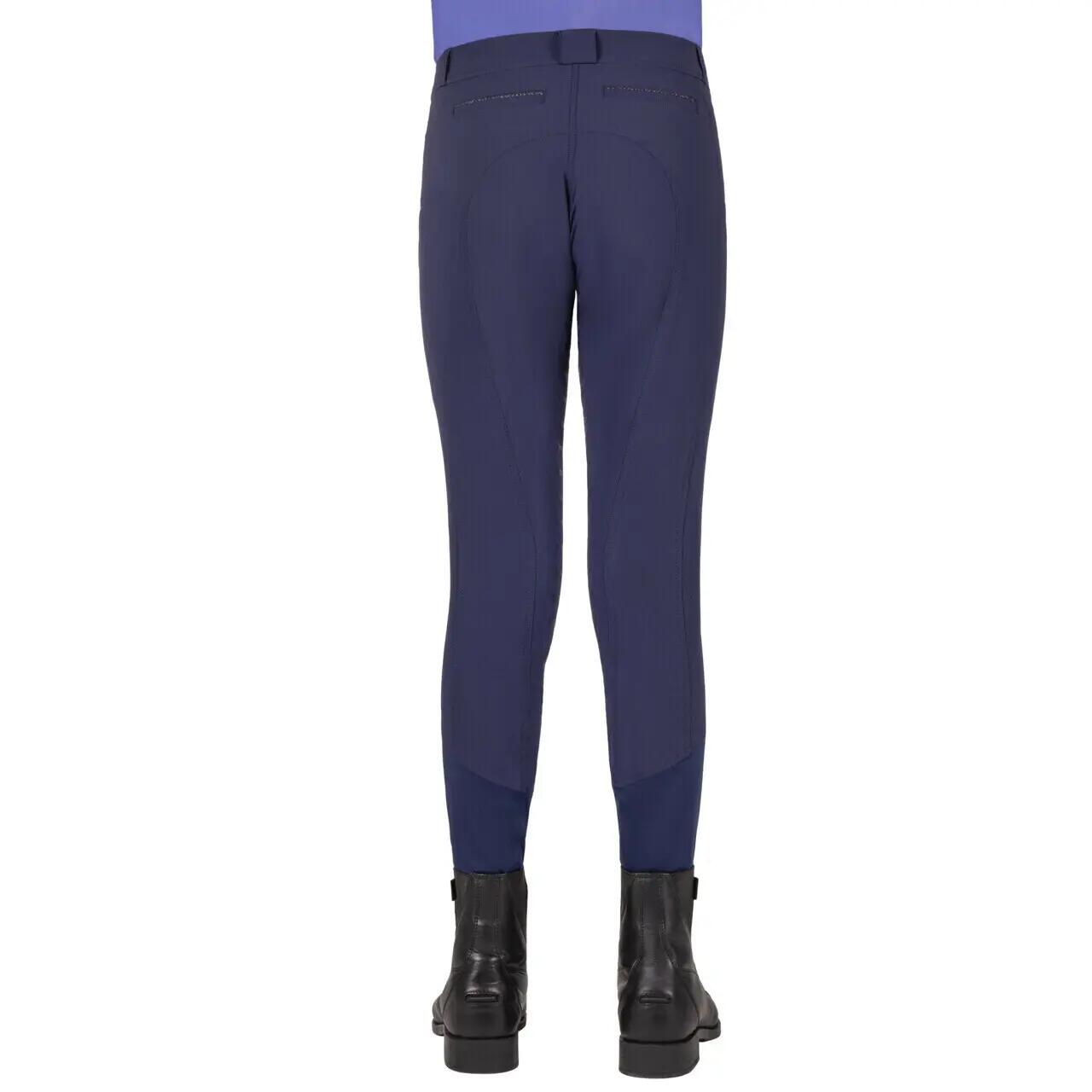 Children's riding trousers with leg grip QHP Nyomi 2/3