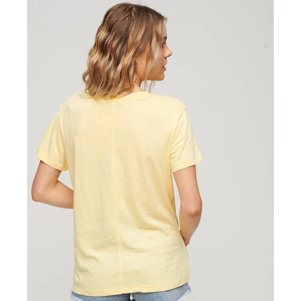 T-shirt col V brodé et flammé femme Superdry 3/5