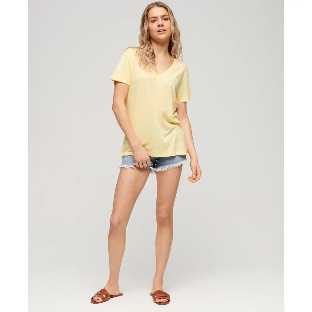 T-shirt col V brodé et flammé femme Superdry 2/5