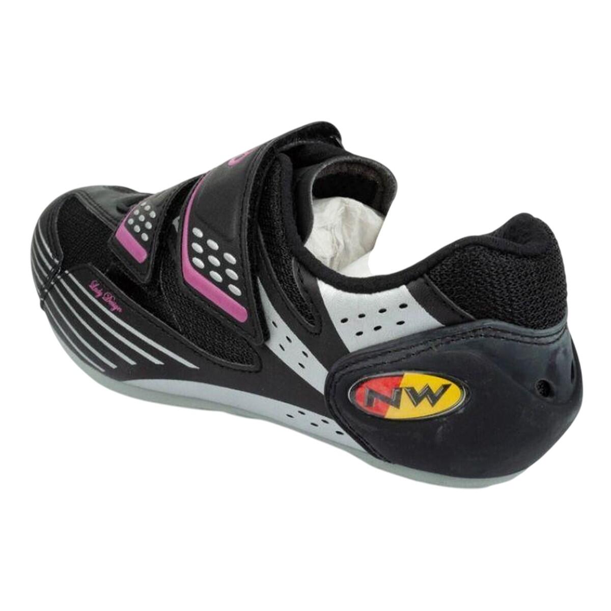 Chaussures Cyclisme MOON Femme (Noir / Rose) 2/6