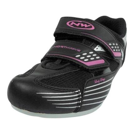 Chaussures Cyclisme MOON Femme (Noir / Rose)