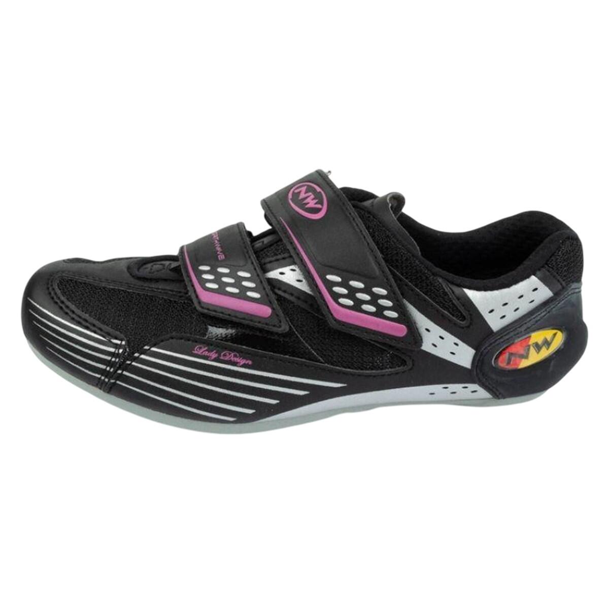 Chaussures Cyclisme MOON Femme (Noir / Rose) 4/6