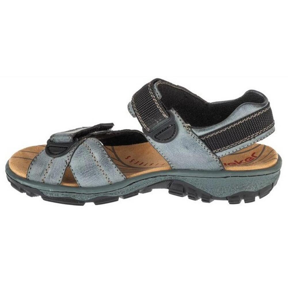 Sandali Dettaglio A Contrasto Donna Rieker Blu 2/4
