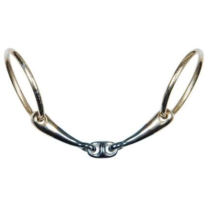 Mors 2 anneaux pour cheval double brisure anatomique Harry's Horse Sweet Iron
