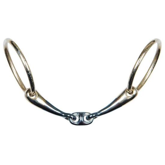 Mors 2 anneaux pour cheval double brisure anatomique Harry's Horse Sweet Iron