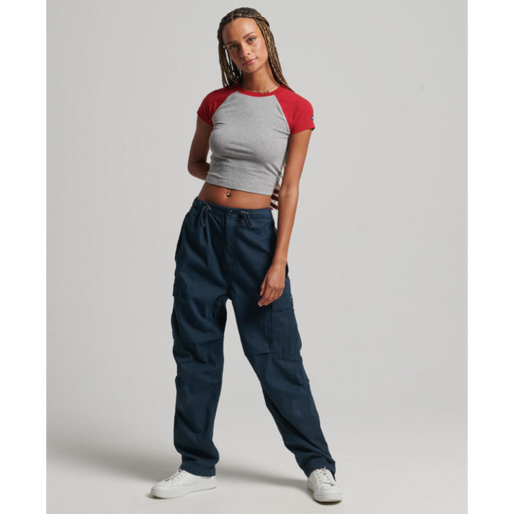 Baseball-T-Shirt court Bio-Baumwolle Frau Superdry 5/5