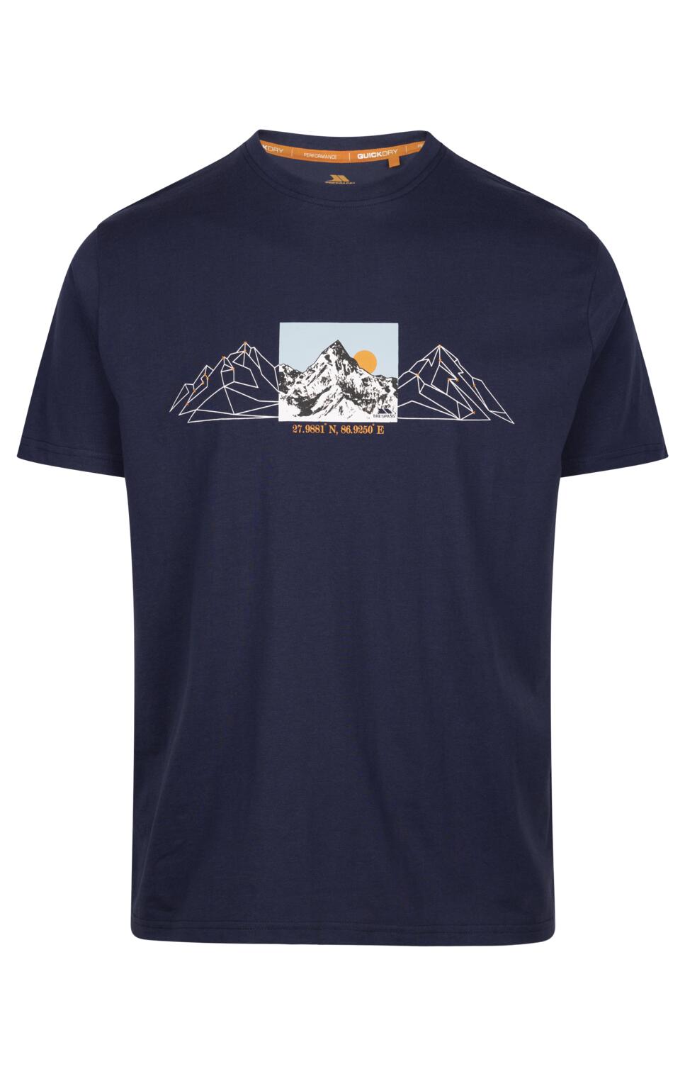 Trespass Grande - Tshirt imprimé décontracté pour homme Marine 1/1