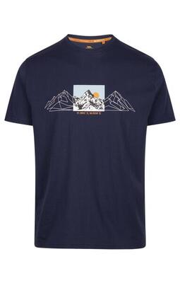 Trespass grande - heren casual bedrukte t-shirt marineblauw
