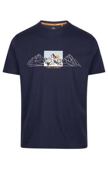 Trespass Herren T-Shirt bedruckt Rundhals Marine