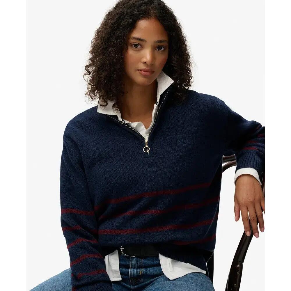 Sudadera de punto con cuello de camionero para mujer Superdry 3/5