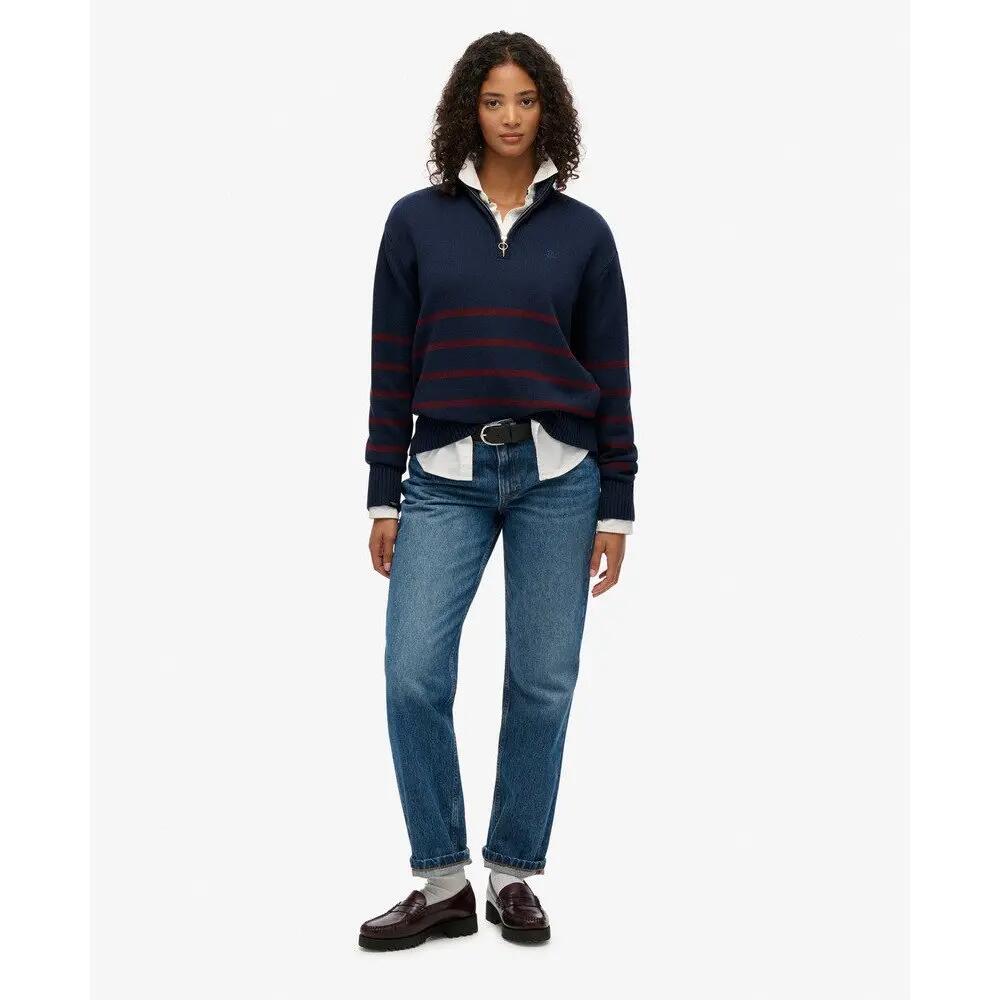 Sudadera de punto con cuello de camionero para mujer Superdry 2/5