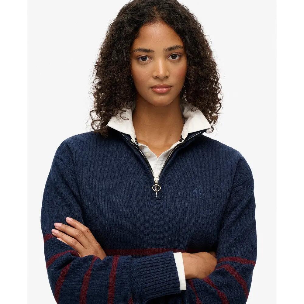 Sudadera de punto con cuello de camionero para mujer Superdry 5/5