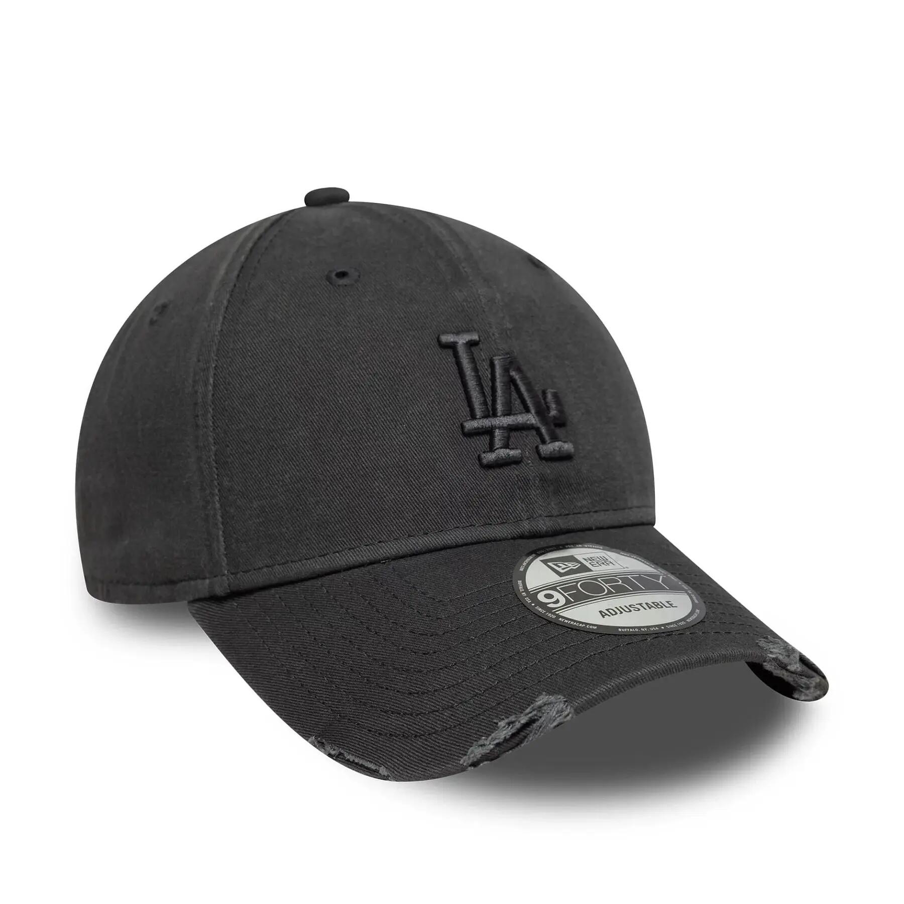 Gorra de béisbol New Era Wash Distress 9Forty Los Angeles Dodgers 3/5