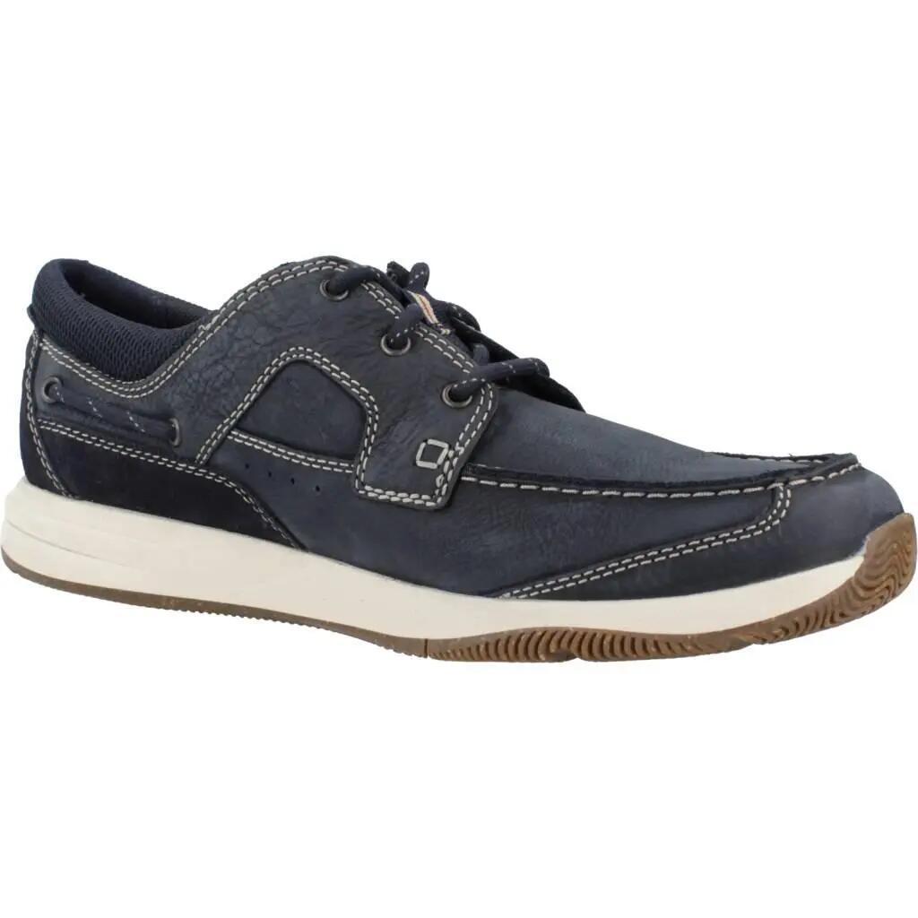 Tenisky Clarks Model Sailview Lace Barva Modrý 5/5