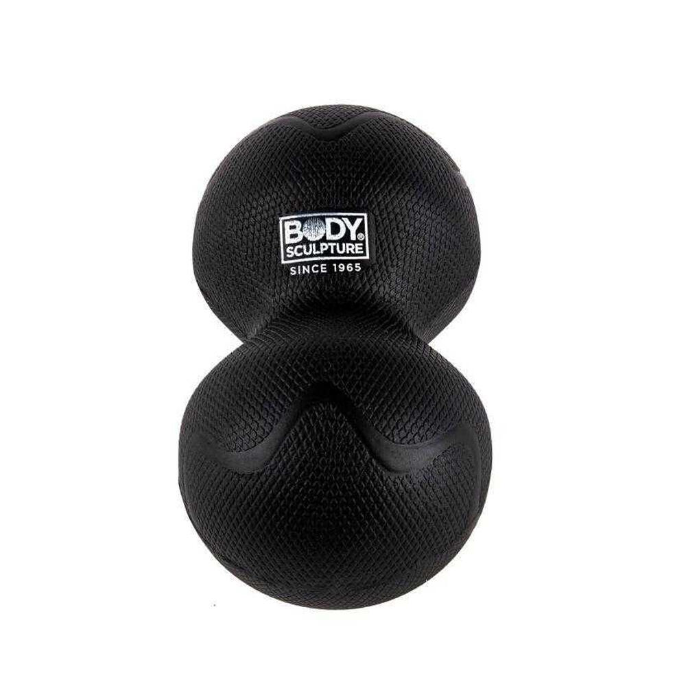 Rodillo para Masaje Diseño Captura de Doble Bola Negro Talla Única 2/3