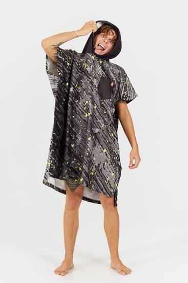 Poncho de surf adulte - Série Sport - Jaune