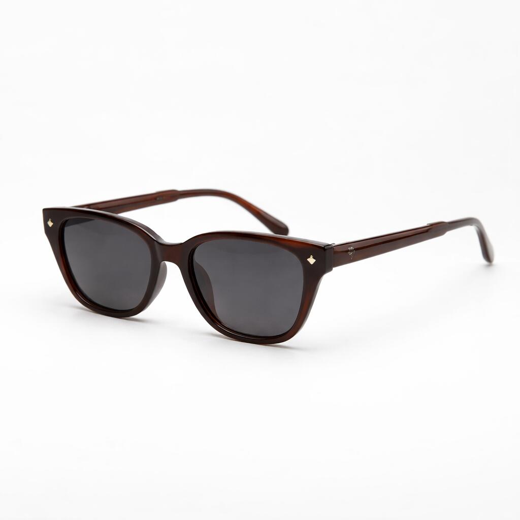 Jelly Tea All Grey Retro Small Frame Sunglasses - Black