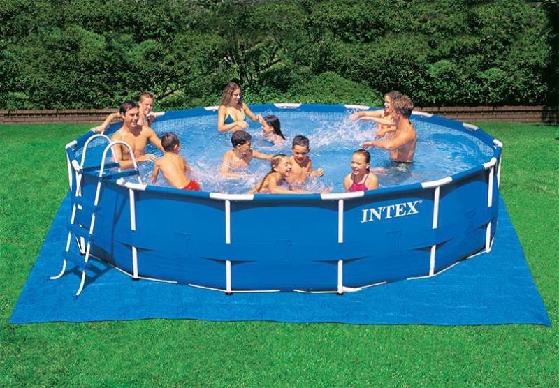 Intex 28048NP - Telo Base per Piscina Fuori Terra 244-457 cm, 472x472 cm 4/5