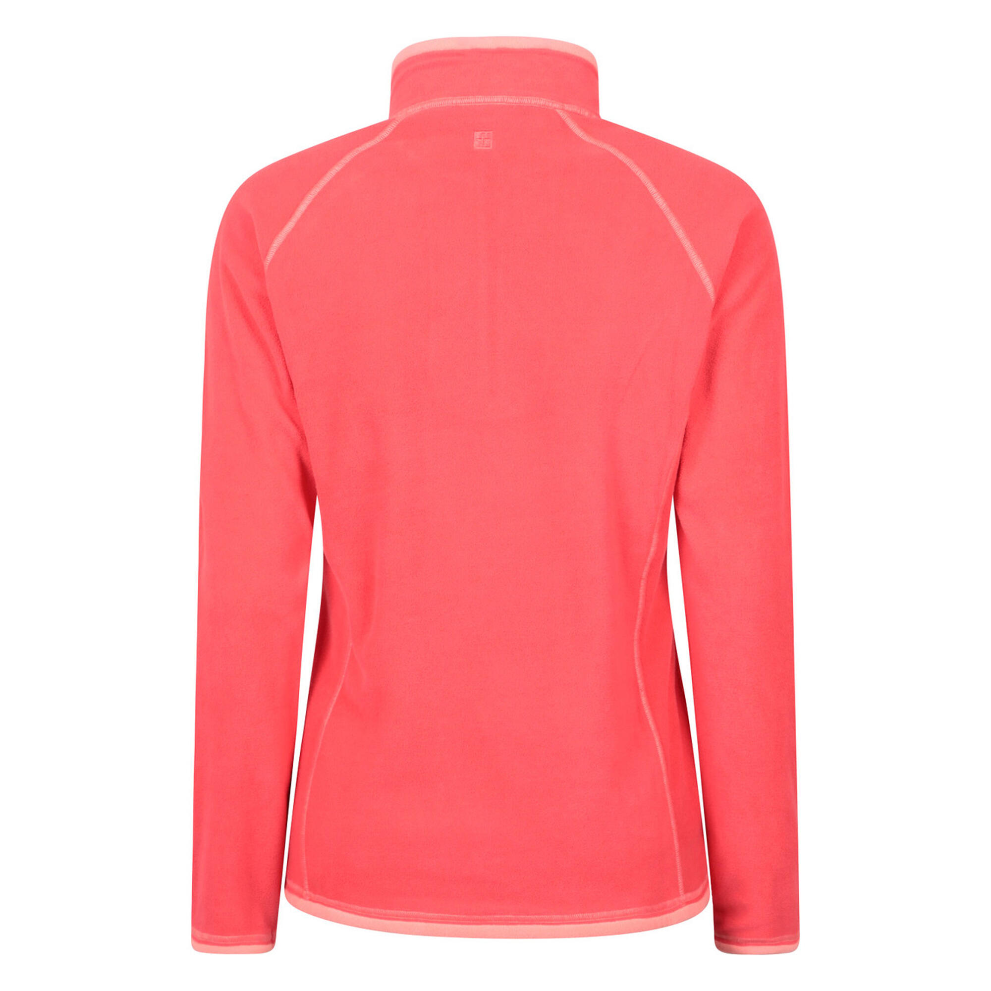 Womens/Ladies Montana Half Zip Fleece Top (Bright Pink) 2/3