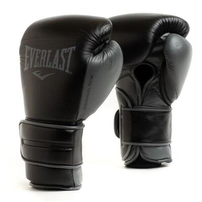 Everlast powerlock 2 pro training hook & loop handschoenen | zwart | 14-oz