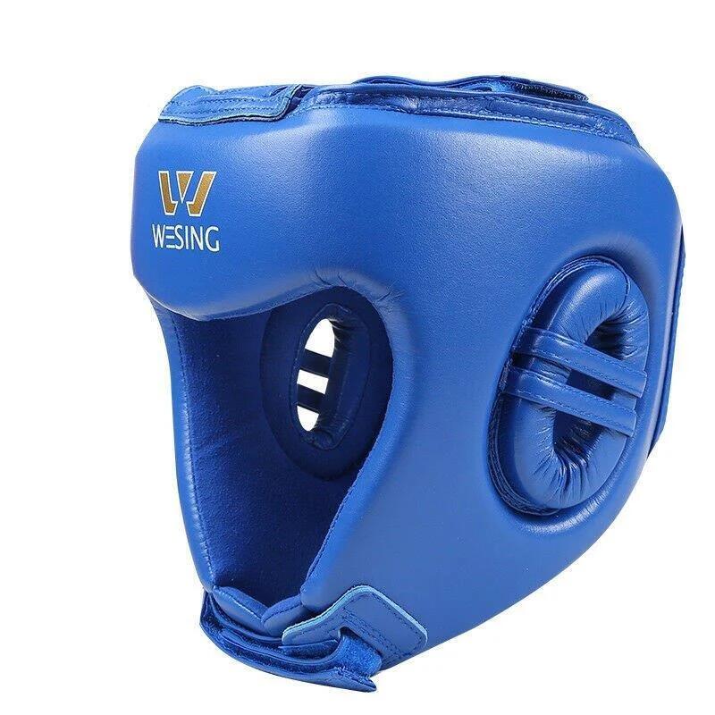 Wesing Iba Approved Leather Head Guard[Small Blue]