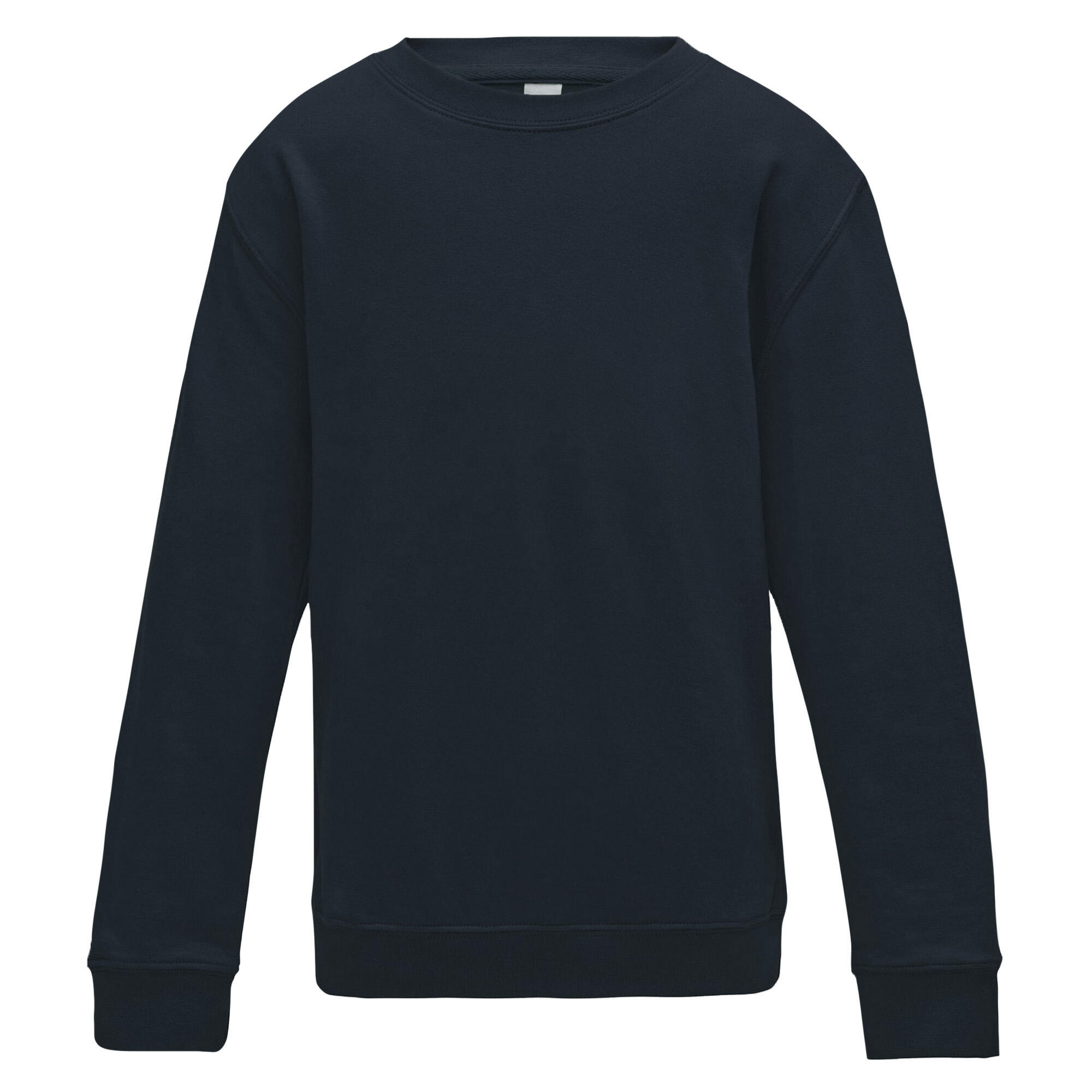 AWDis Just Hoods Childrens/Kids Plain Crew Neck Sweatshirt