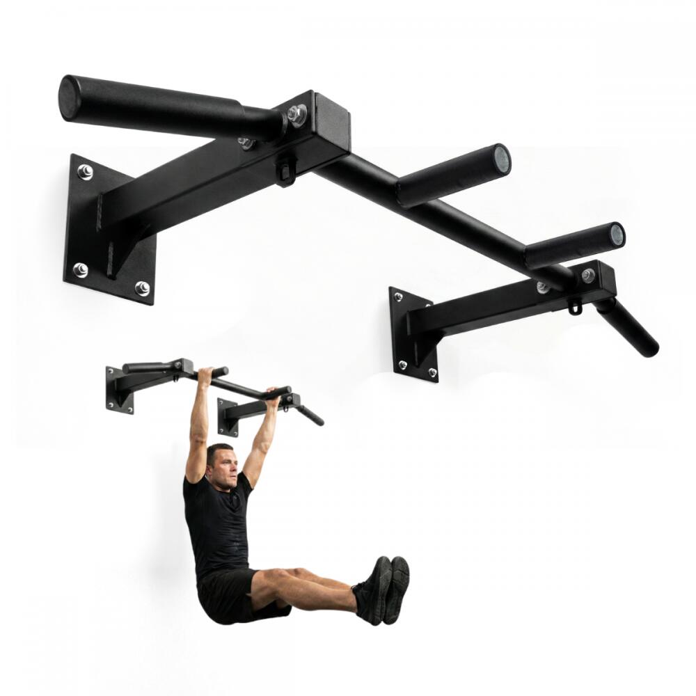 Wall Mounted Pull-Up Bar with Anchor Kit Included Steel 95x55.5 cm Max 250 kg
