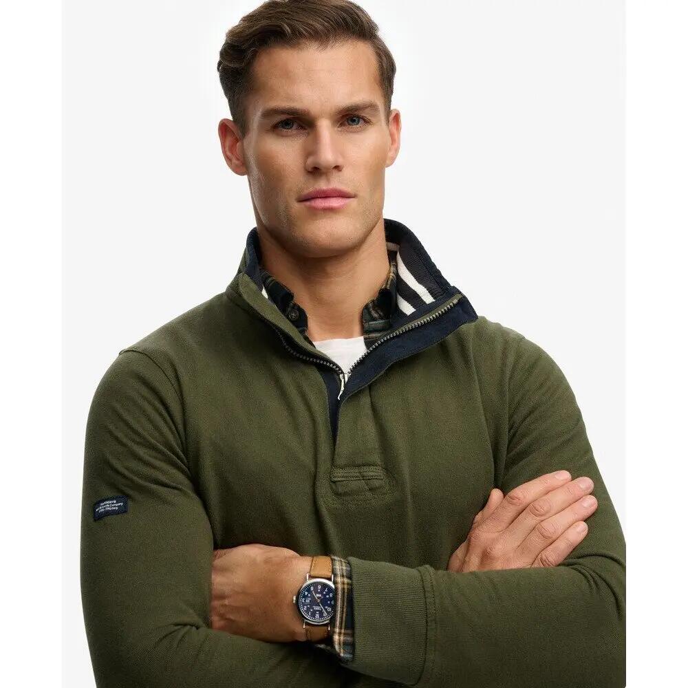 Polo a maniche lunghe Superdry Cotton Classics Jersey Henley 3/5