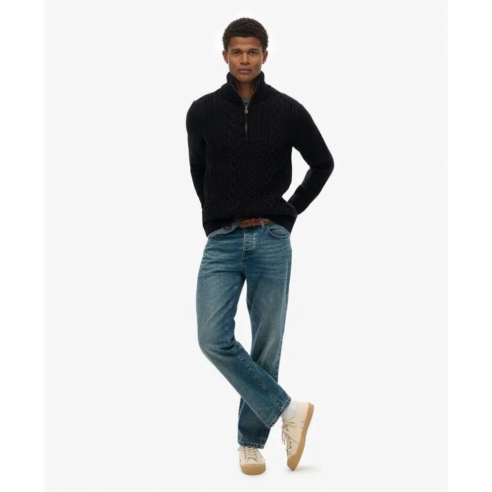 Pull torsadé à col camionneur Superdry Jacob 3/4
