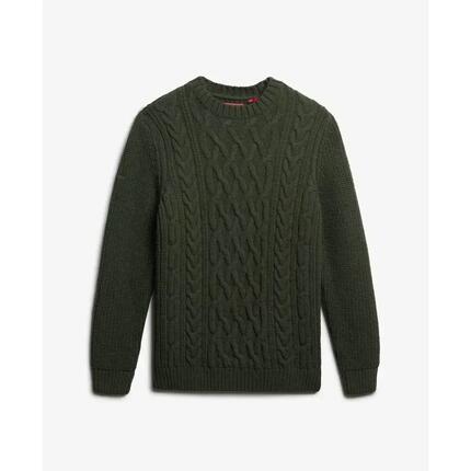 Suéter de punto trenzado Superdry Jacob