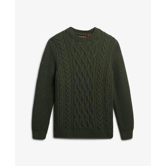 Suéter de punto trenzado Superdry Jacob