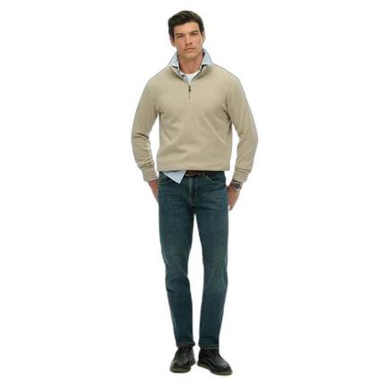 Pull côtelé à col zippé Superdry