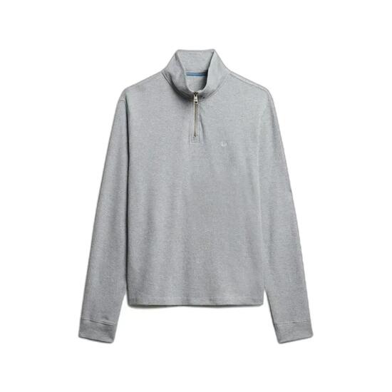 Pull côtelé à col zippé Superdry