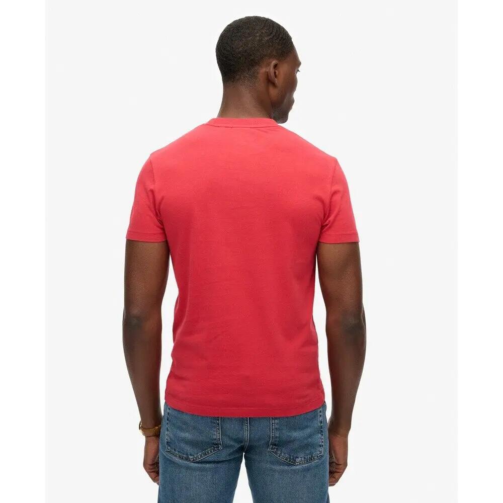 T-Shirt Rouge Homme Superdry Essentials 4/5