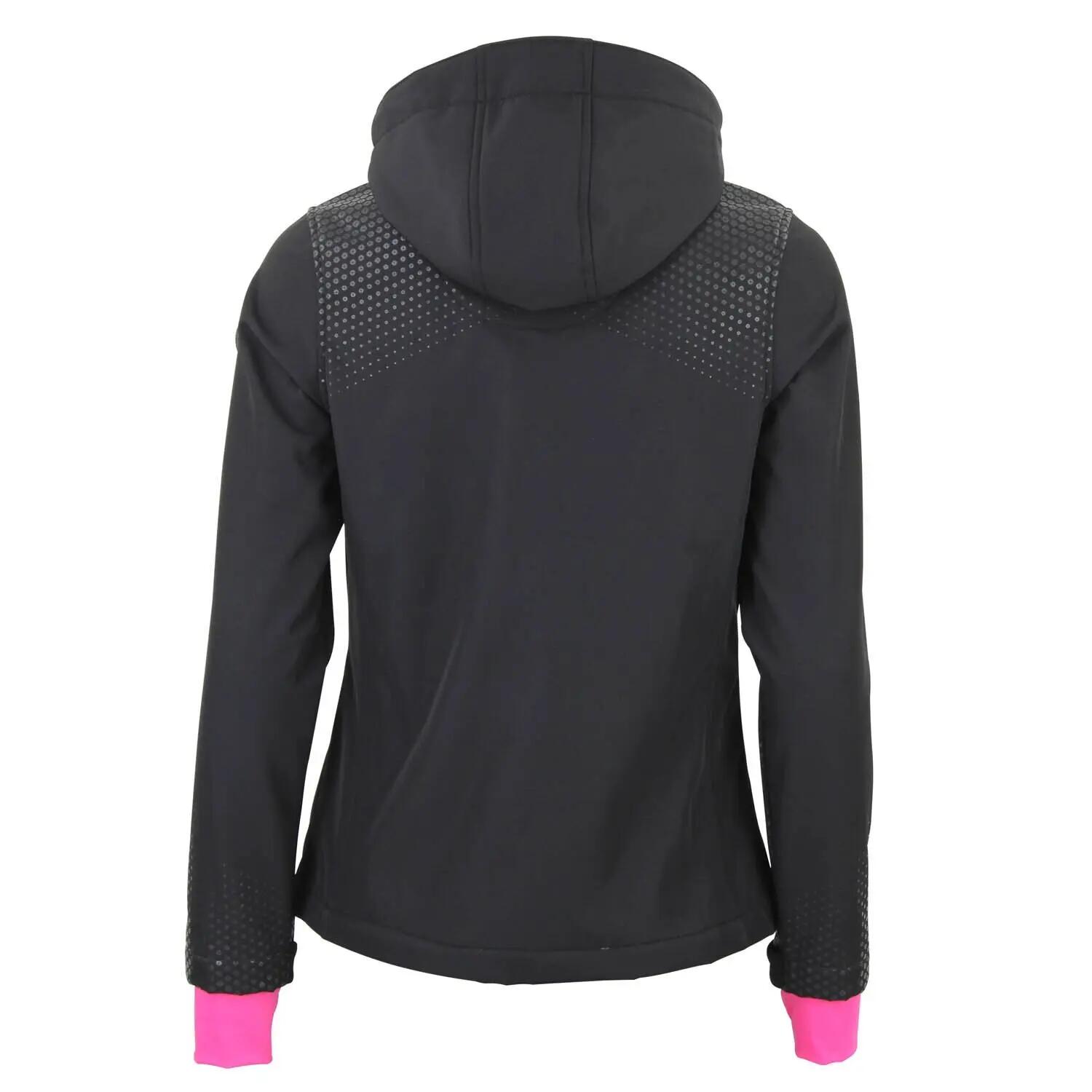 Giacca con cappuccio in pile da donna con zip Peak Mountain Softshell 2/3