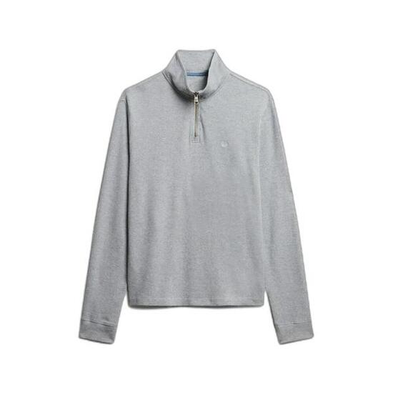 Pull côtelé à col zippé Superdry