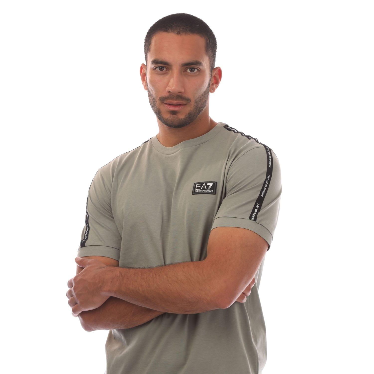 "EA7" verklebt TShirt für Herren Grau 4/4