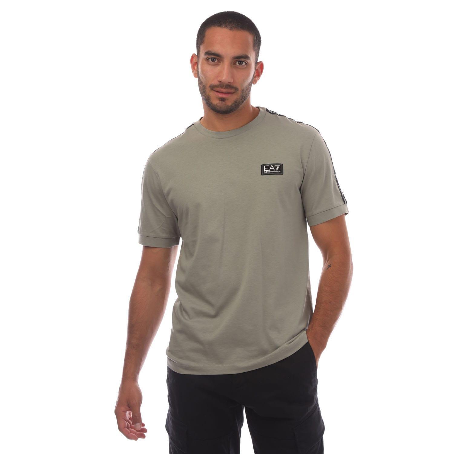 "EA7" verklebt TShirt für Herren Grau 2/4