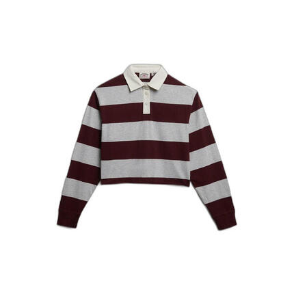 Polo manches longues femme Superdry Athletic Essentials Stripe