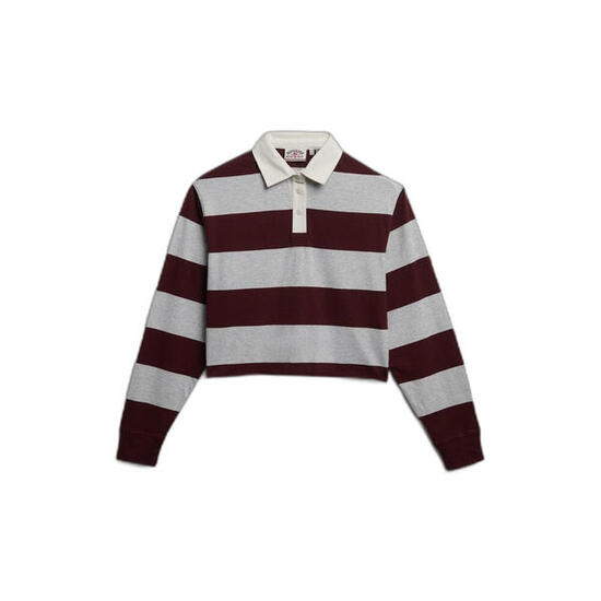 Polo manches longues femme Superdry Athletic Essentials Stripe