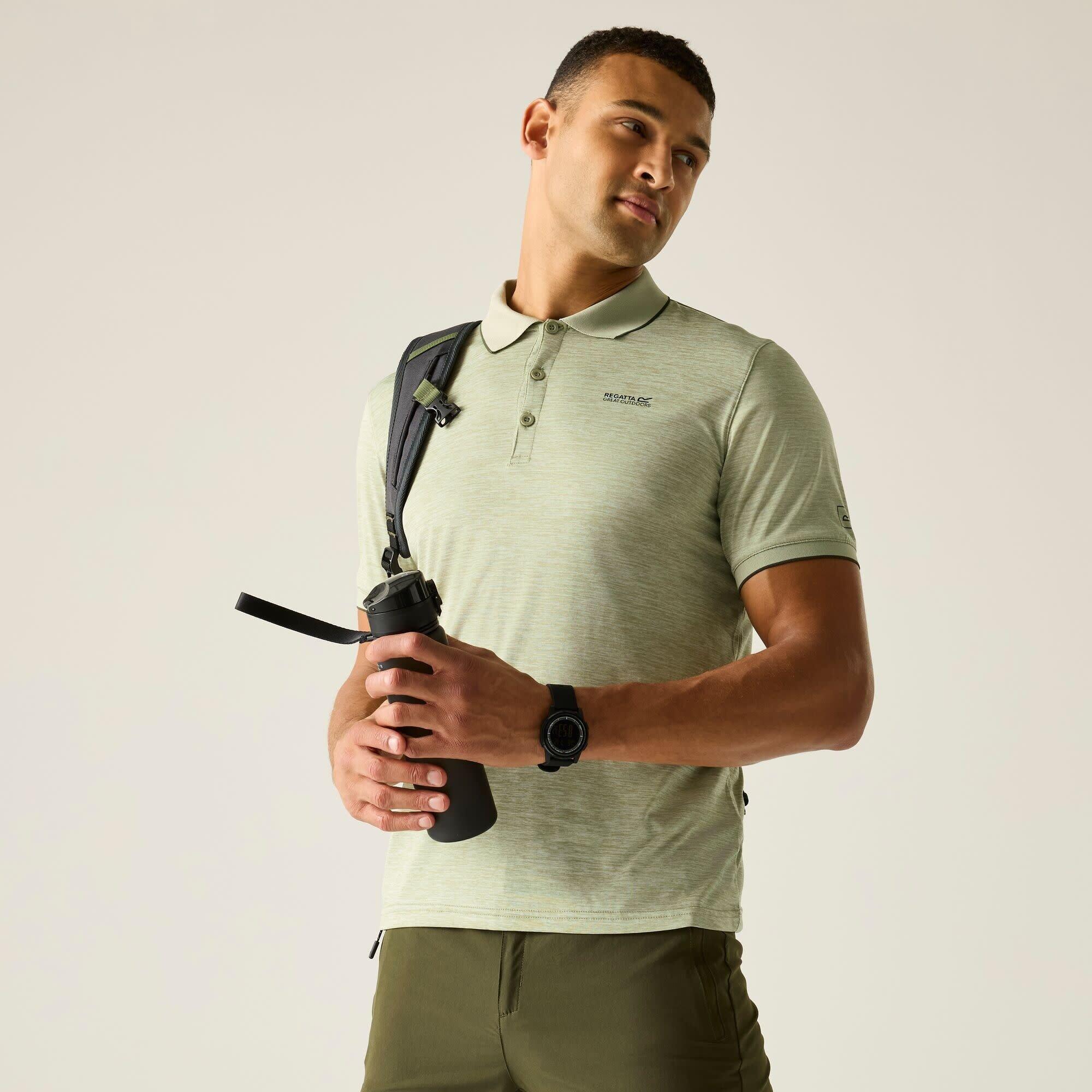 T Shirts Hemden Herren - REGATTA Remex II Polo - Light Sage 6/7