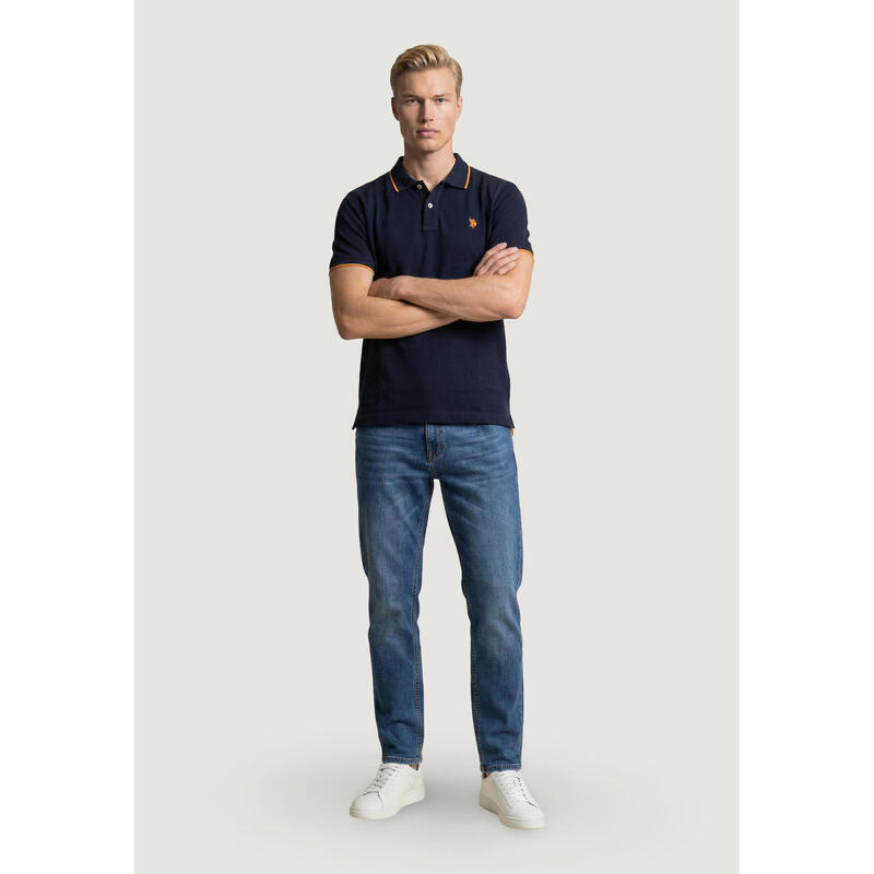 Tricou polo BLACK  BĂRBAŢI