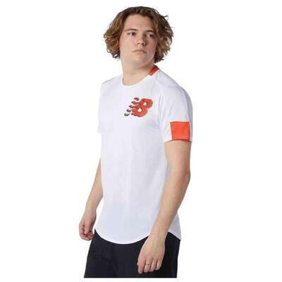 T-shirt met korte mouwen new balance model mt11241-wth voor mannen