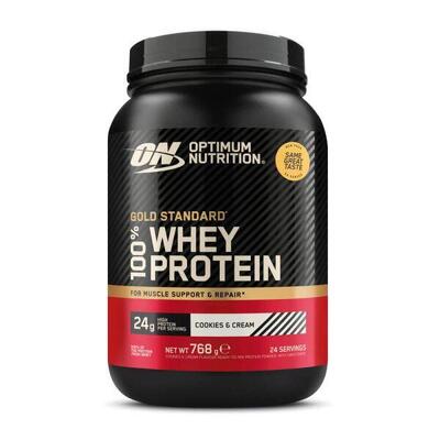 100% whey gold standard - (775 g) vanille-ijs (nieuw) optimum nutriti