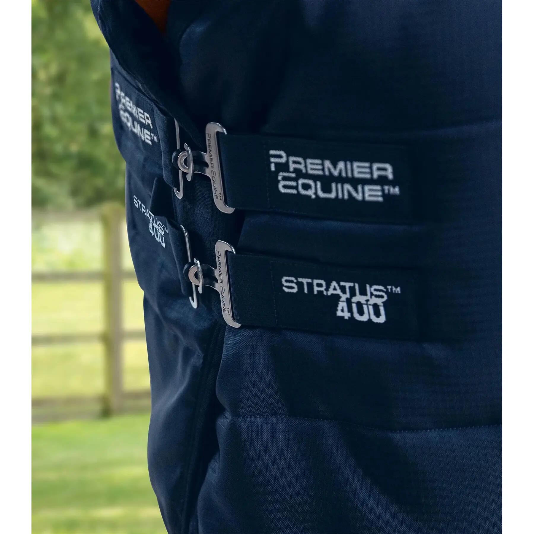 Paardenstaldeken met halsbedekking Premier Equine Stratus 400g 3/5