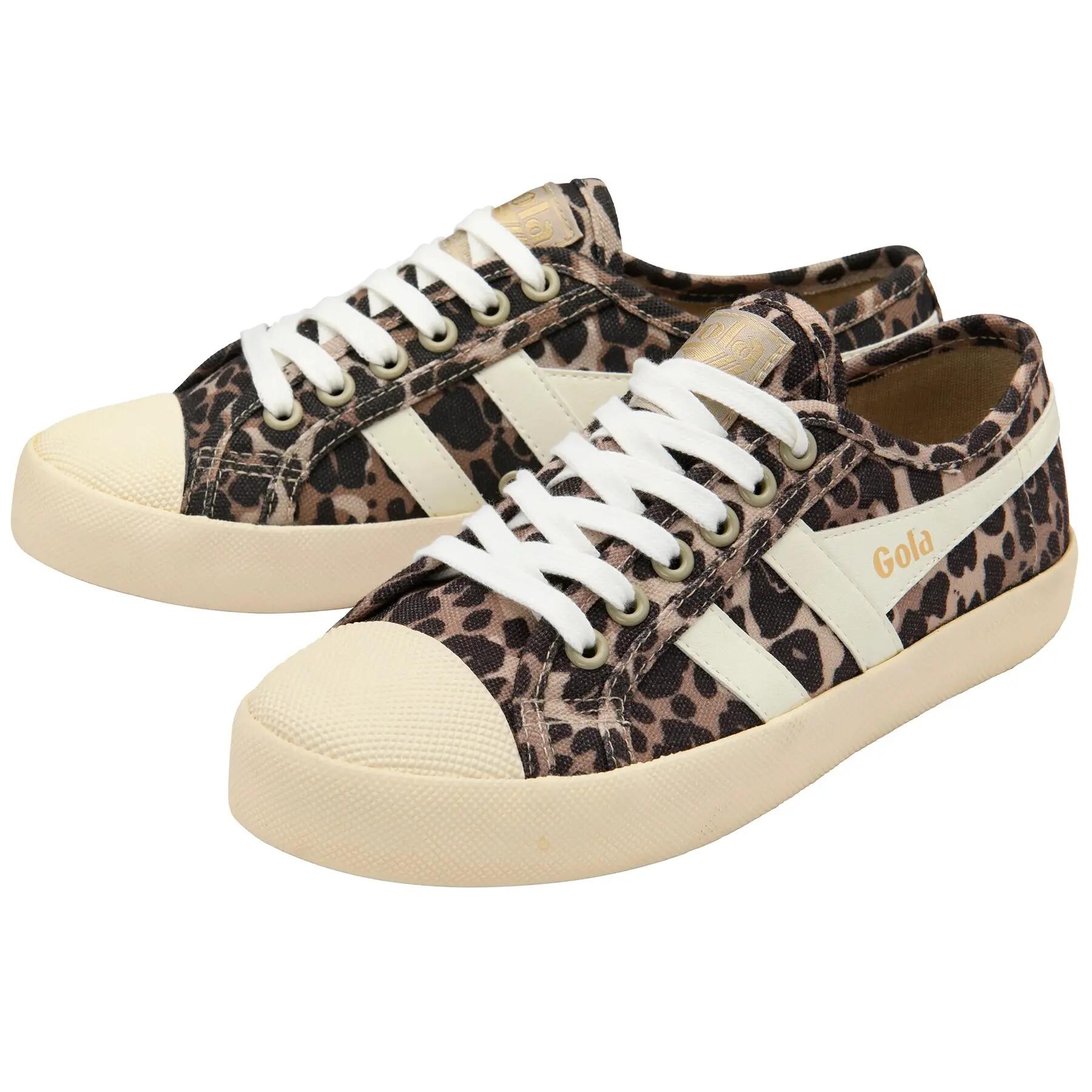 Baskets suède femme Gola Coaster Leopard 3/5