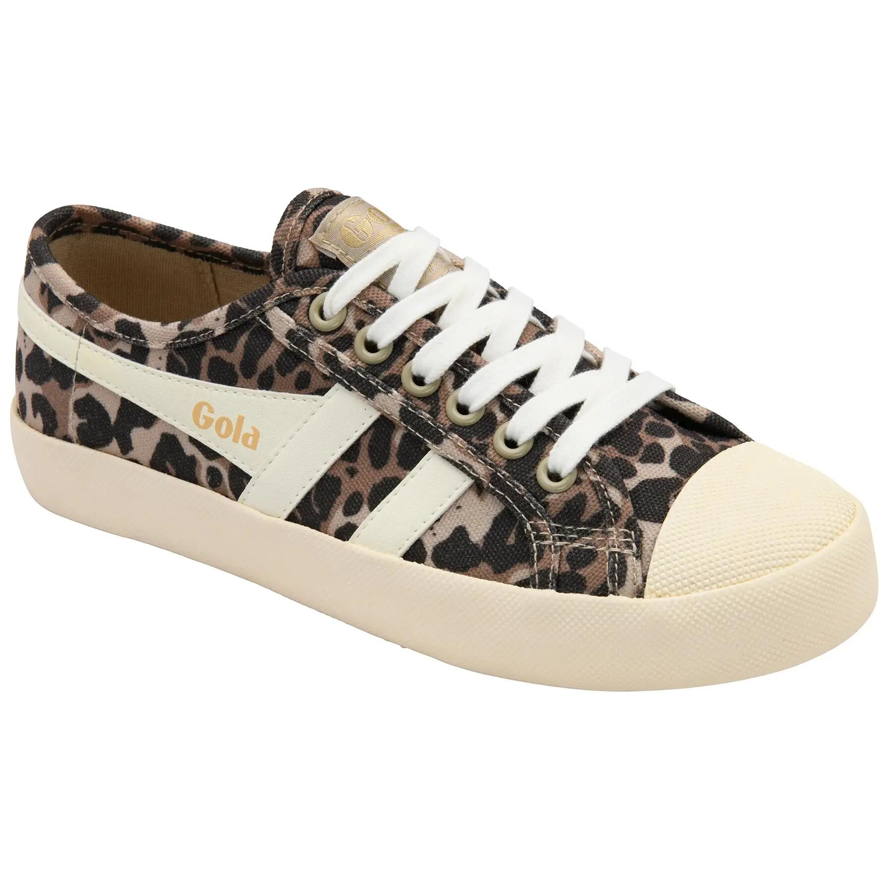 Baskets suède femme Gola Coaster Leopard 2/5